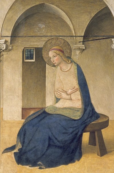 Die Verkündigung, ca. 1438-45 (Detail) von Fra Angelico